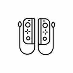 gamepad controller divided icon sign vector