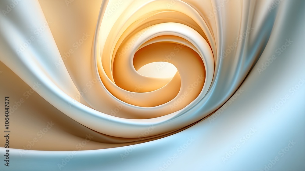 Poster soft swirls of cream blend seamlessly with delicate shades, creating an elegant visual journey