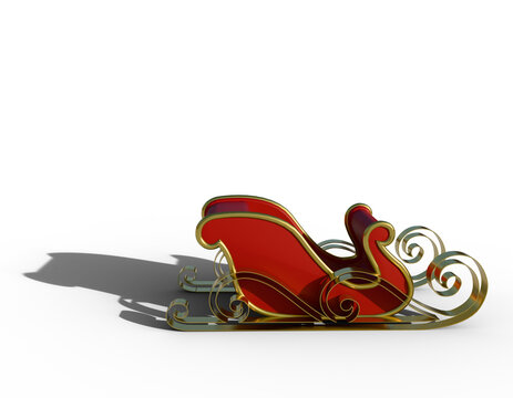 christmas santa claus sleigh xmas santa klaus on transparent or white background trineo