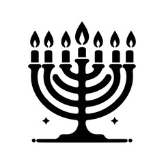 Celebrate with Free Hanukkah Silhouette Vectors – Perfect for Holiday Projects