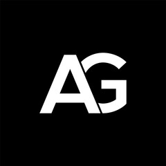 Letter AG logo icon design, modern, minimalist, luxury