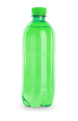 Plastic bottle of water isolated on white
