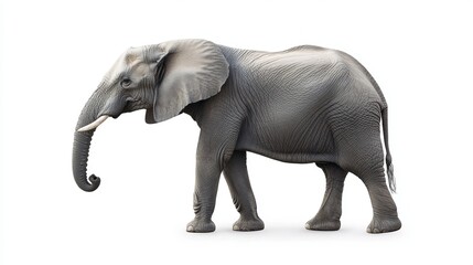 Fototapeta premium Elephant Silhouette Vector: Iconic Wildlife Illustration