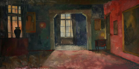 Orphanage: A creepy old orphanage, with peeling paint and empty rooms, lit only by dim candlelight.
