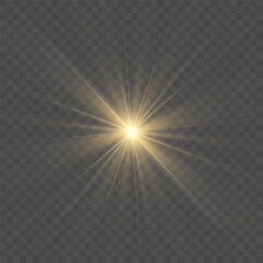 Vector transparent sunlight special lens flash light effect.front sun lens flash. Vector blur in the light of radiance. Element of decor.