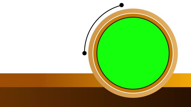 brown and yellow analysis presentation with green screen opener transitions