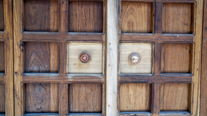 traditional wooden door in stonetown