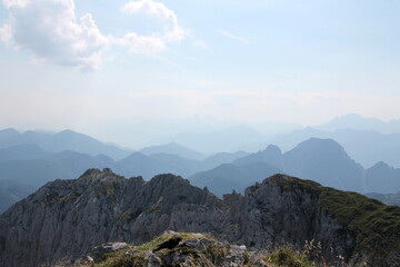 mountain landscape with clouds