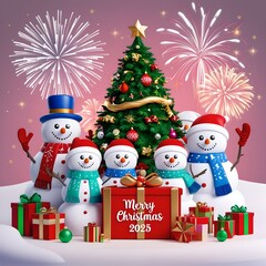 New Year 2025 Celebration.Mary Christmas