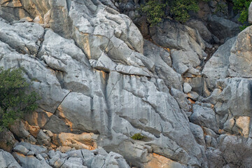 Giant rocks eroded by natural formation