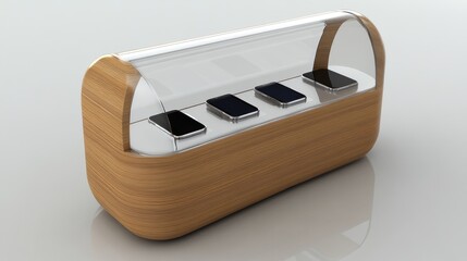 Futuristic Wireless Charging Dock Design