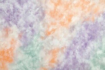 Obraz premium Soft abstract texture in pastel hues of purple, peach, and mint, with a brushed, dreamy effect. Light, airy, and ethereal, perfect for gentle backgrounds or artistic projects