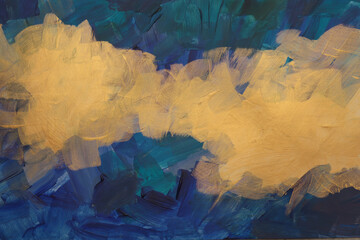 Art Oil and Acrylic brushstroke smear blot painting. Abstract marble texture color stain...