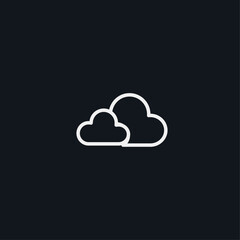 Cloud icon flat vector design