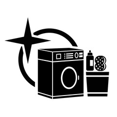 Vector illustration, icon, logo. Cleaning, home care. 