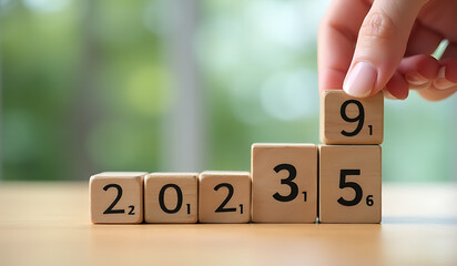 achieve business success wooden blocks planning tools effectively
