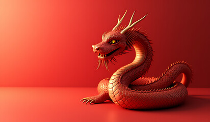 Obraz premium happy chinese new year features snake zodiac design asset
