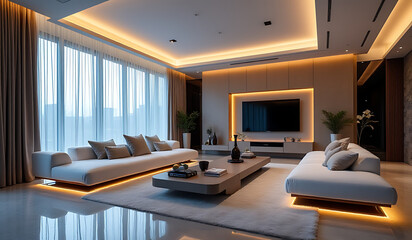 modern interiors feature sleek designs innovative lighting futuristic furniture enhanced comfort stylish living spaces