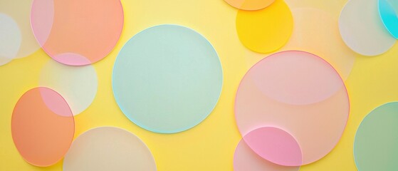 A colorful background with many circles of different sizes