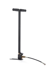 One manual air pump isolated on white