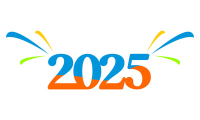 New Year 2025 vector logo