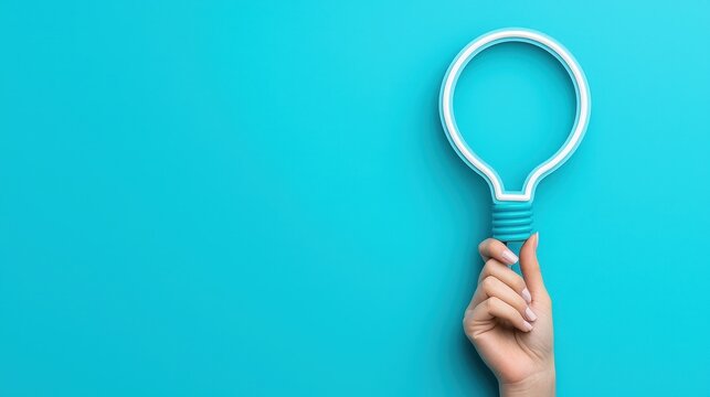 Empower your journey hand holding a symbol of goal setting and motivation for success