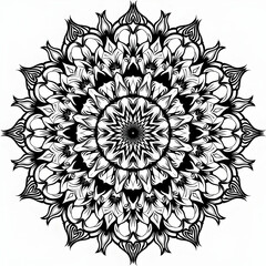 Mandala isolated on the white