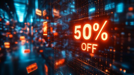 50% off digital background