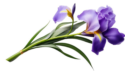 Realistic Iris With Branch And