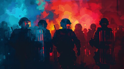 Police Response During Protest Against Excessive Force