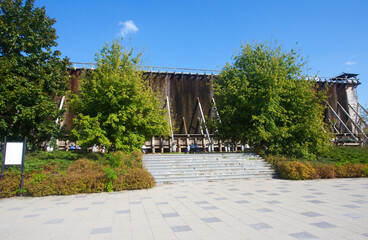 Tężnie, inhalatoria solankowe w Ciechocinku, Polska, Graduation Towers in Ciechocinek, Poland	