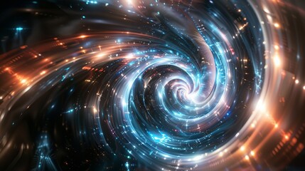 Obraz premium Quantum Phase Transition Abstract Background