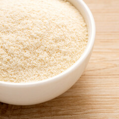 hydrolyzed collagen powder in the bowl - Organic gelatin powder