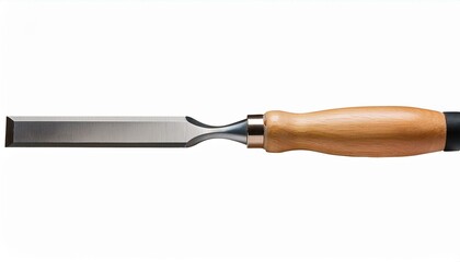 Fototapeta premium Modern chisel isolated on white. Carpenter's tool on isolate White background, PNG