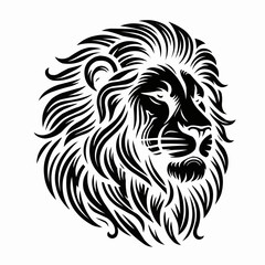 Majestic Lion Line Art Tattoo