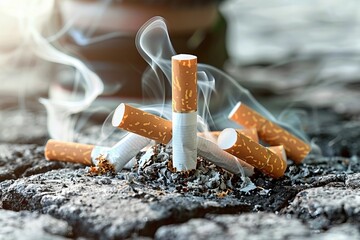 Avoid smoking tobacco, quit smoking cigarettes, take control of your smoking habits.