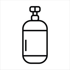 air tank vector icon line sign