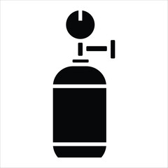 air tank vector icon line sign