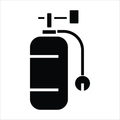 air tank vector icon line sign