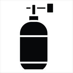 air tank vector icon line sign