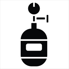 air tank vector icon line sign