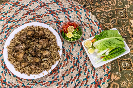 Chicken kabsa, meal in Saudi Arabia