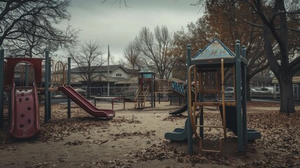 Divided Playground in a School Setting