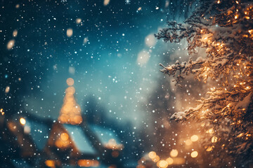 Christmas banner with text for space. Meryy Christmas. XMAS