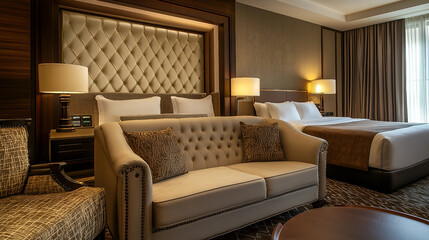 Obraz premium modern living room with sofa, modern living room, white color, design interior