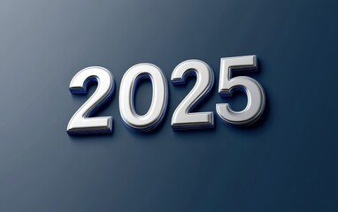 Number "2025" 3d vector 