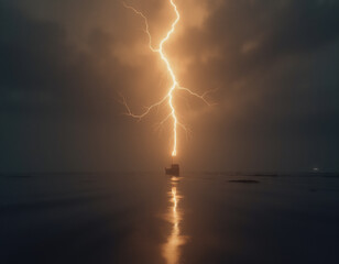 lightning concept. Generative ai.