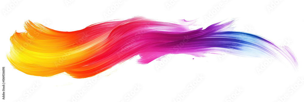 Aufkleber vibrant abstract art with gradient colors, transitioning from red to blue and yellow to green. layer