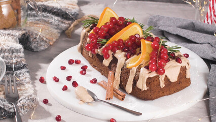 Christmas home made cinnamon cake