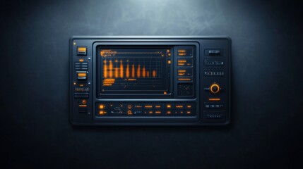 Explore a high-resolution cyber headquarters mockup for cutting-edge technology design